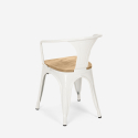 table 80x80 + 4 chaises style en métal cuisine et bar hustle black top light 