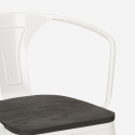 table 120x60 + 4 chaises style salle à manger et cuisine wismar wood 