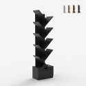 Libreria 10 scaffali design moderno cassetto soggiorno ufficio Treebook 150 Promozione