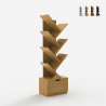 Libreria design moderno 8 scaffali cassetto soggiorno ufficio Treebook 120 Acquisto