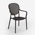 Set tavolo quadrato 70x70cm nero 2 sedie interno esterno Lavett Dark 