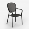 Table Carrée 70x70cm Noire + 2 Chaises jardin terrasse bar restaurant Lavett Dark 