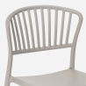 Set Runder Tisch 80cm beige 2 Stühle modernes Design Gianum 