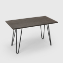 set tavolo 120x60cm 4 sedie Lix legno industriale wismar top light Caratteristiche