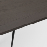 set tavolo 120x60cm 4 sedie Lix legno industriale wismar top light Misure