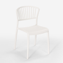 Set 2 Stühle modernes Design runder Tisch schwarz 80cm Gianum Dark 