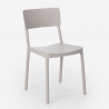 Set 80cm runder Tisch Schwarz, 2 moderne Design Stühle Aminos Dark 