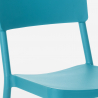 Ensemble Table Carrée 70x70cm Noire et 2 Chaises Extérieur Design pour jardin bar restaurant Regas Dark 