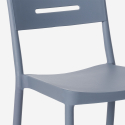 Ensemble Table Carrée Beige Polypropylène 70x70cm et 2 Chaises Design pour jardin restaurant bar Larum 