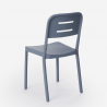 Ensemble Table Carrée Beige Polypropylène 70x70cm et 2 Chaises Design pour jardin restaurant bar Larum 