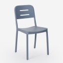 Ensemble Table Carrée Beige Polypropylène 70x70cm et 2 Chaises Design pour jardin restaurant bar Larum 