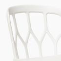 Set 2 sedie polipropilene design tavolo 80cm rotondo beige Kento Caratteristiche
