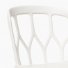 Set 2 Stühle Tisch 80cm rund beige Polypropylen Design Kento Eigenschaften