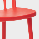 Ensemble 2 Chaises Design Polypropylène et 1 Table Carrée 70x70cm Beige Jardin Bar Restaurant Saiku 