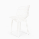 Set 2 Stühle runder Tisch 80cm beige modernes Design Außen Bardus 
