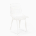 Set 2 Stühle runder Tisch 80cm beige modernes Design Außen Bardus 