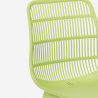Ensemble 2 Chaises Polypropylène et 1 Table Carrée Beige 70x70cm jardin Cuisine Restaurant Design Cevis 