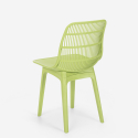 Ensemble 2 Chaises Polypropylène et 1 Table Carrée Beige 70x70cm jardin Cuisine Restaurant Design Cevis 