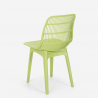Ensemble 2 Chaises Polypropylène et 1 Table Carrée Beige 70x70cm jardin Cuisine Restaurant Design Cevis 