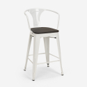 set 4 hocker industriellen holz metall tisch 60x60cm mason wood 