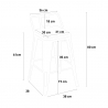 set tisch 60x60cm 4 hocker industrial metall holz bucket steel 