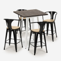 set tisch 60x60cm 4 hocker küche bruck white top light Modell