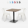 ensemble 2 chaises style et table horeca 70x70cm bar restaurants starter Offre