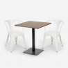 ensemble 2 chaises style et table horeca 70x70cm bar restaurants starter Dimensions