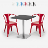 ensemble 2 chaises style et table 70x70cm horeca bar restaurants starter silver Catalogue