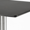 set 2 Lix stühle tisch 70x70cm horeca bar restaurants starter silver 