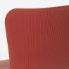 set 4 sedie tavolo rettangolare stile industriale 120x60cm wire 