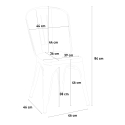 set tisch 80x80cm 4 stühle design Lix küche burton white 