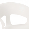 Set tavolo da pranzo 80x80cm legno metallo 4 sedie design Reeve White 