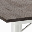 Set Esstisch Tisch 80x80cm 4 Stühle Design Holz Metall  Reeve White 