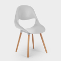 Set quadratischer Tisch 80x80cm 4 weißen stühlen skandinavisches Design Dax Light Preis