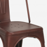 set 4 sedie vintage Lix  tavolo da pranzo 120x60cm industriale hamilton Stock