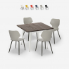 set quadratischer tisch 80x80cm 4 stühle  Lix küche bar design howe light Sales