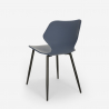 Ensemble Table Carrée 80x80cm et 4 Chaises Design Moderne Bar Cuisine Howe 