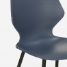 Ensemble Table Carrée 80x80cm et 4 Chaises Design Moderne Bar Cuisine Howe 