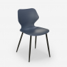 Ensemble Table Carrée 80x80cm et 4 Chaises Design Moderne Bar Cuisine Howe 