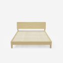 Letto matrimoniale design moderno in legno 160x190cm doghe testata Linz Catalogo