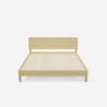 Letto matrimoniale design moderno in legno 160x190cm doghe testata Linz Catalogo