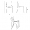 Set Esstisch Tisch 160x80cm 4 transparente Stühle Industrial Design Hilton 
