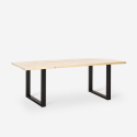 Set 6 sedie design trasparente tavolo da pranzo 180x80cm industriale Vice Prezzo