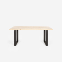Set 6 sedie design trasparente tavolo da pranzo 180x80cm industriale Vice Costo