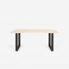 Set 6 sedie design trasparente tavolo da pranzo 180x80cm industriale Vice Costo