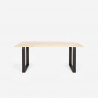 Set Esstisch Tisch 180x80cm 6 transparente Stühle Design industriell Vice Kosten