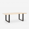 Set Esstisch Tisch 180x80cm 6 transparente Stühle Design industriell Vice Kauf