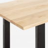 Set Tisch Esstisch 200x80cm 6 transparente Stühle Design Industrie Küche Lewis Modell