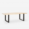 Ensemble Table 200x80cm 6 Chaises Transparentes Design Industriel Cuisine Lewis Prix